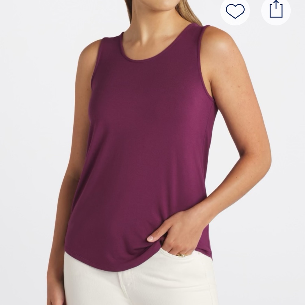 Market & Spruce Burgundy Tank